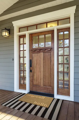 Miniatura 2 de DII Fun Greetings - Tapete de fibra de coco natural para interiores y exteriores