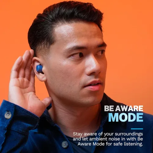 Miniatura 3 de JLab Go Air Pop+ Auriculares Verdaderamente Inalámbricos, Auriculares Intraaurales, Auriculares Bluetooth, 35H de Tiempo de Reproducción, Azul marino