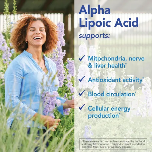 Miniatura 4 de Patient One Ácido alfa lipoico (ALA) 600 mg Suplemento antioxidante para apoyar la salud nerviosa y hepática* 60 cápsulas