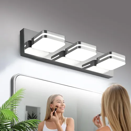 Miniatura 21 de Torondo Lámparas LED de tocador de baño con rotación de 360°, luces acrílicas para baño, modernos accesorios de iluminación de pared sobre espejo