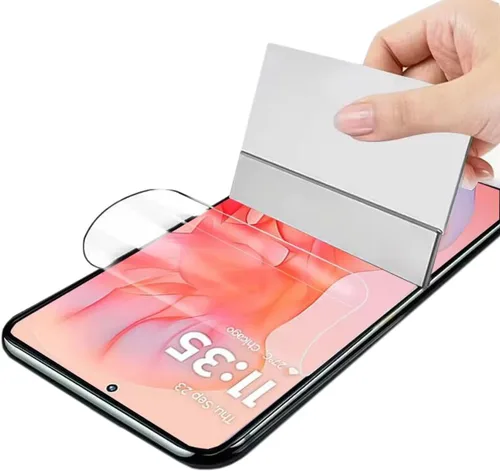 Miniatura 12 de Paquete de 2 protectores de pantalla de hidrogel ultrafinos para Google Pixel 10, película protectora transparente de TPU flexible irrompible