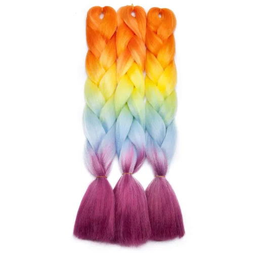Miniatura 3 de Trenzas africanas Jumbo de cabello sintético africano trenzado africano, de fibra de alta temperatura, 24 pulgadas, trenzas torcidas Senegal, 3.53