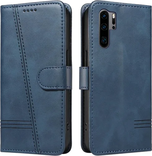 Miniatura 84 de Funda con tapa para Huawei Nova Lite 3, protección de 360 grados, a prueba de golpes, de piel sintética, con función atril y 3 ranuras