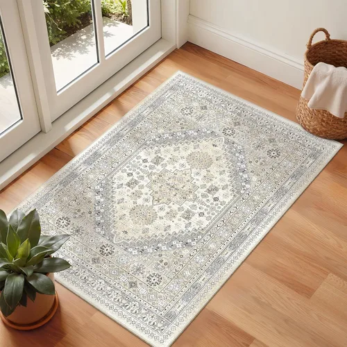 Miniatura 140 de zesthome Alfombra 4x6 - Alfombra Resistente a Manchas Lavable, Alfombras con Respaldo Antideslizante para Sala de Estar, Alfombras Pequeñas de Área