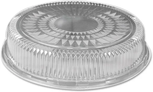 Handi-Foil of America 4018DL - Tapa de cúpula de plástico redonda en relieve de 18 pulgadas, se adapta a 4018/4019 25/cartón