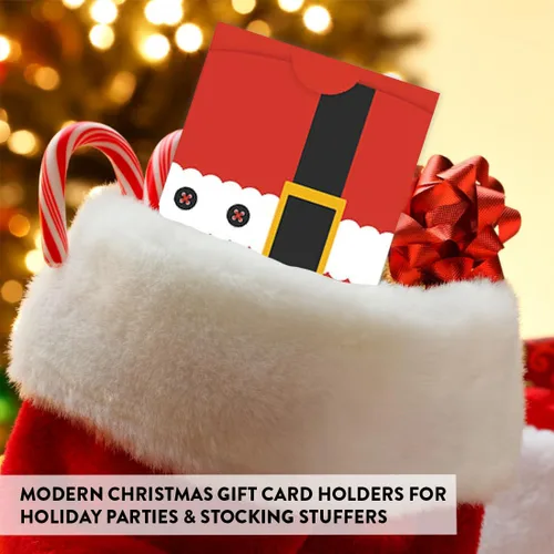 Miniatura 6 de Andaz Press Surtido de tarjetas de regalo de Navidad, fundas de tamaño de tarjeta de 4.25 x 3 pulgadas para Papá Noel, elefante blanco, fiestas