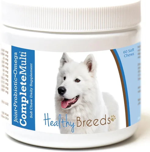 Miniatura 417 de Healthy Breeds Pug todo en uno multivitamínico suave masticable 60