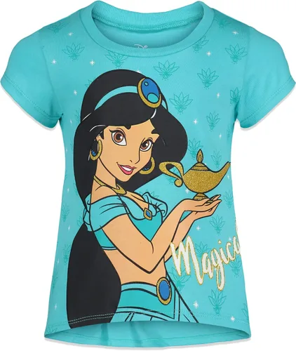 Miniatura 5 de Disney Princess Mulan Rapunzel Moana Tiana 4 Pack Short Sleeve Graphic T-Shirt