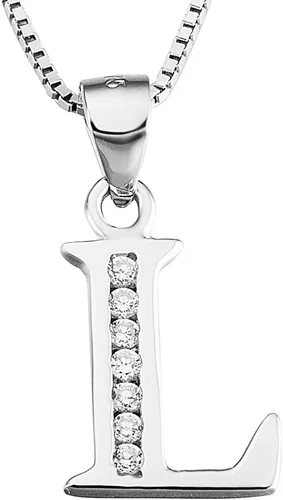 Miniatura 16 de Dijes personalizados para collar colgante con las 26 letras del alfabeto, circonita cúbica, plata esterlina S925.