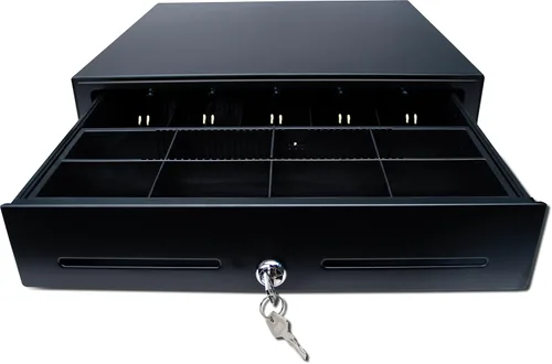 Miniatura 6 de Star Micronics 37965600 modelo CD3-1616BK58-S2 cajón de efectivo, 16" x 16", con 5 compartimientos para billetes y 8 para monedas más 2 ranuras
