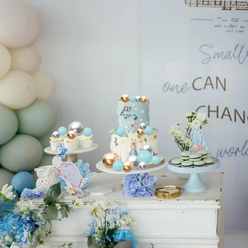 Miniatura 5 de Gyufise 30 piezas de mini globos decorativos para pastel, bolas de espuma, palillos para pastel, decoraciones de bolas de perlas de imitación