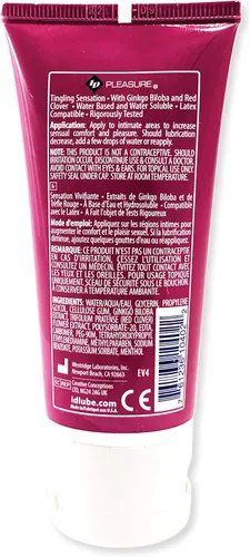 Miniatura 2 de ID - Lubricante personal estimulante para el placer, 2.2 onzas líquidas, lubricante con sensación de hormigueo a base de agua con extractos