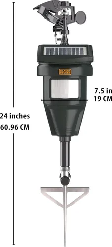 Miniatura 4 de BLACK+DECKER Pistola de agua repelente de gatos para exteriores + manguera de jardín Flexzilla de 5/8 pulgadas x 50 pies