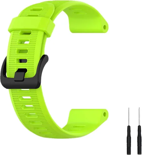 Miniatura 12 de Muovrto Correa de repuesto para Garmin Forerunner 945/935, correa de silicona para reloj Garmin Fenix 5/Approach S60/Fenix 6 Negro
