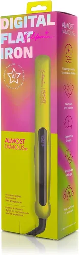 Miniatura 2 de Almost Famous Plancha de pelo digital con placas de cerámica, ajuste de calor ajustable, herramienta de belleza profesional para todo