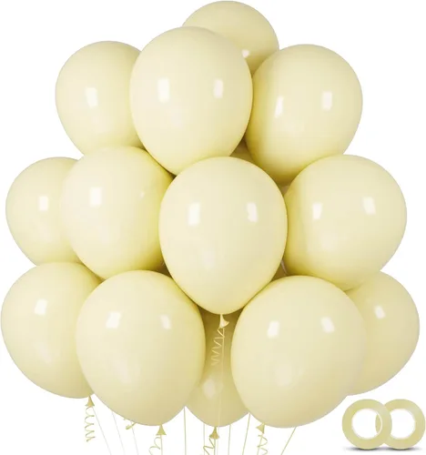 Miniatura 24 de ASIYUHY 100 globos de fiesta de colores surtidos de 12 pulgadas, globos arcoíris con cinta de 65 pies, globos coloridos de látex grueso, globos