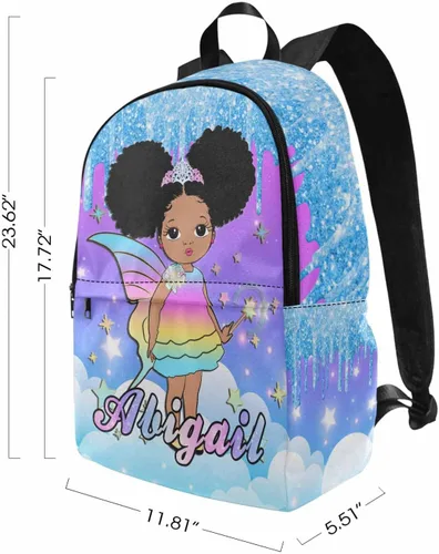 Miniatura 175 de Texto personalizado Elefante desgaste gafas mochila mochila mochila casual Daypack bolsa para mamá niñas, color86-4, Mochilas Daypack
