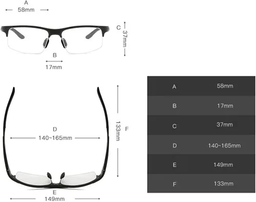 Miniatura 6 de Gafas de lectura bifocales fotocromáticas para hombres Aluminio magnesio deportes transición lupa presbicia gafas de sol lectores Negro