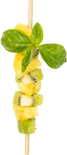 Púas de bambú de 7.5 pulgadas, 100 púas desechables para aperitivos, resistentes, diseño triangular, púas de madera de bambú natural, para