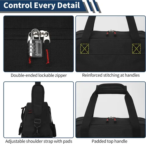 Miniatura 5 de Pequeña bolsa de gimnasio con bolsillo para artículos húmedos, mini bolsa de lona de 14 pulgadas para hombres y mujeres, bolsa de transporte ligera