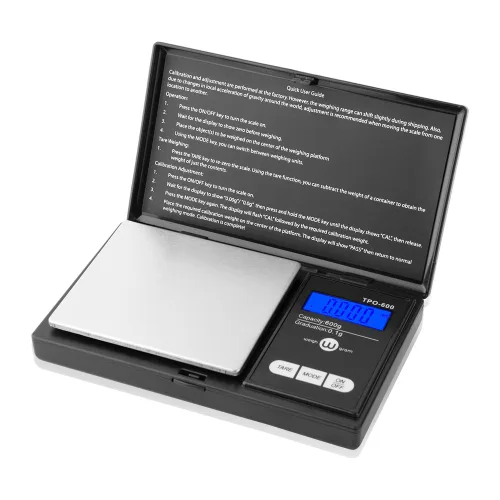 Weigh Gram - Báscula de 600 g x 0,1 g, báscula de bolsillo, báscula digital para joyería, báscula de alimentos, báscula de cocina, báscula digital