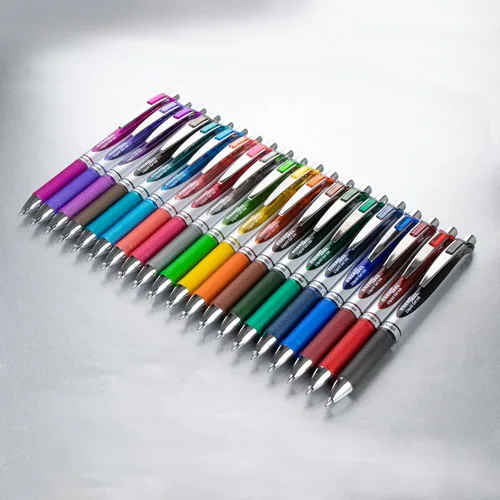 Miniatura 2 de Pentel EnerGel RTX True Colors United - Línea mediana de 0.028 in, 20 colores de tinta surtidos, paquete de 20 bolígrafos BL77PC20MTCU