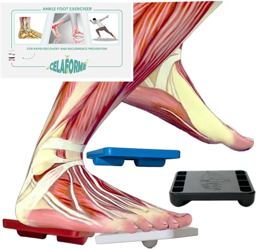 Ankle Foot Exerciser® Fortalecedor de tobillo para alivio del esguince de tobillo, fortalecedor de pies para fascitis plantar; movilidad de tobillo,