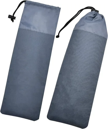 Miniatura 2 de Paquete de 10 estacas para tienda de campaña, estacas negras de 11.8 pulgadas resistentes con bolsa de tela Oxford, estacas de acero irrompible e