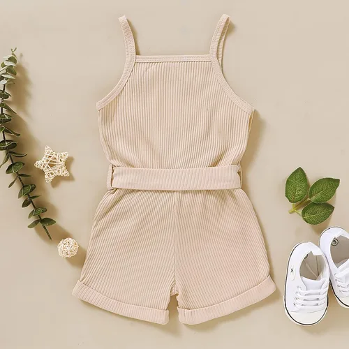 Miniatura 3 de ZFZDRen Ropa de verano para niñas pequeñas, conjunto corto de una pieza, sin mangas para niños y niñas