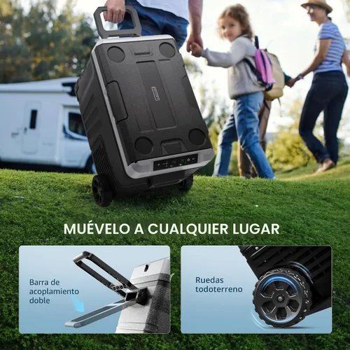 Miniatura 8 de EUHOMY Refrigerador de 12 voltios, enfriador eléctrico de doble zona de 35 cuartos (33 litros), congelador portátil de 12 V/24 V CC 110-240 V CA
