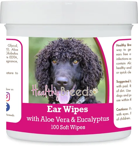 Miniatura 88 de Healthy Breeds Pastor alemán, silla de montar, toallitas de limpieza de oídos con aloe y eucalipto para perros, 100