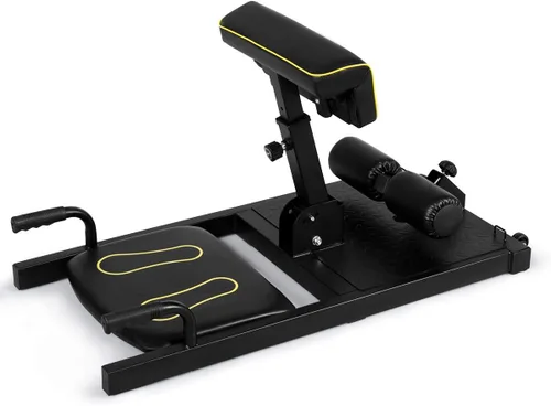 Miniatura 9 de Goplus Máquina de sentadillas profundas, 8 en 1 Sissy Squat Fitness Equipo funcional de entrenamiento de entrenamiento para sentarse y empujar hacia