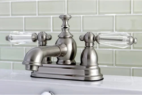 Miniatura 4 de Kingston Brass KS7008WLL Grifo de lavabo central de 4 pulgadas con ventana emergente de latón, 4-1/2 pulgadas en alcance de boquilla, níquel