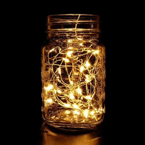 Miniatura 11 de Sterno Home GL40736 - Lote de 4 luces LED para cableado de hadas, funciona con pilas, con mando a distancia, 50 cuerdas de 16.4 pulgadas, alambre