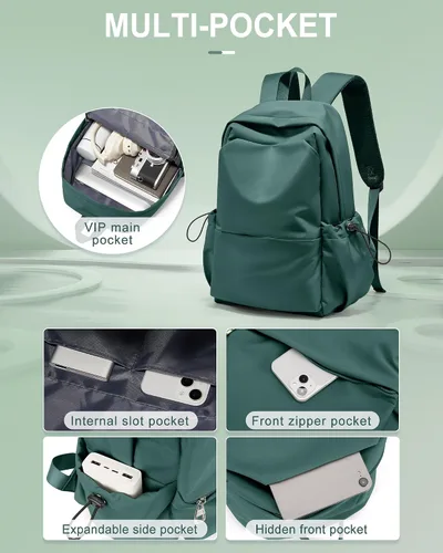 Miniatura 4 de Mochila para mujeres, hombres, escuela, estética, ligera, para la universidad, para niños y niñas, bolsa de libros, mochila casual para computadora
