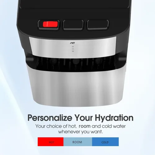 Miniatura 2 de IKT Dispensador de enfriador de agua autolimpiante, carga inferior para botella de 3-5 galones con bloqueo de seguridad para niños, pantalla LED