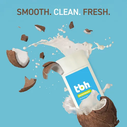 Miniatura 5 de TBH Desodorante para niños, sin aluminio, sin fragancia, desodorante natural para niños y preadolescentes, con carbón, aceite de coco y polvo