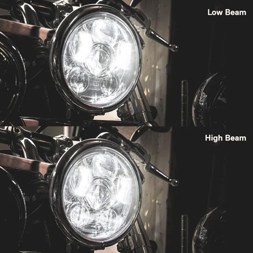Miniatura 3 de TRUE MODS 5.75" 5-3/4 Harley LED Faro para Harley Davidson [Acabado Cromado] Faro LED Redondo para Motocicleta para Dyna Street Bob Super Wide Glide