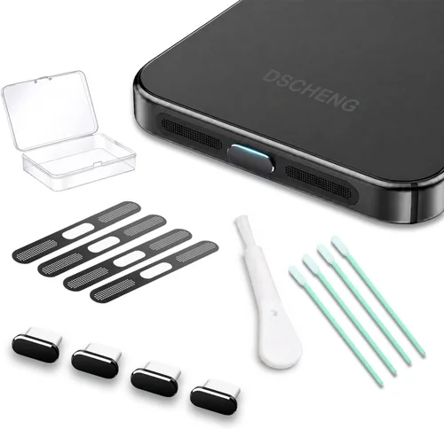 Paquete de 4 tapas USB C para puerto USB C, cubierta de puerto de carga tipo C con cubierta antipolvo para altavoz, accesorios de teléfono para