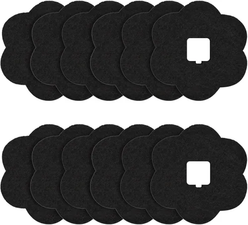 Miniatura 8 de ENLOY - Filtros de compostaje de cocina de 6.5 pulgadas de repuesto de carbón, paquete de 12 filtros de carbón para cubeta de encimera y hogar