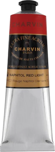Miniatura 125 de Charvin Pintura acrílica profesional extrafina – verde absenta, tubo de 2.1 fl oz, pigmentos de triple fresado, resistente a la luz, pinturas