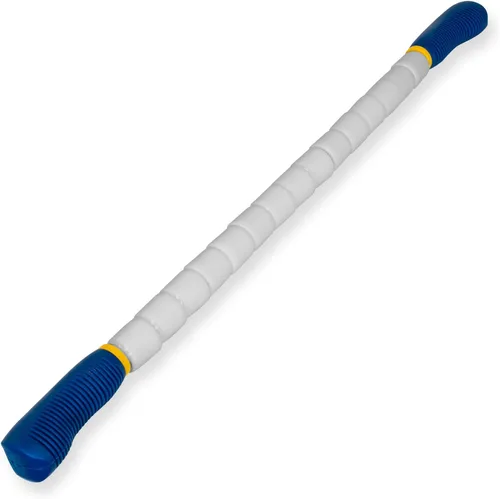 Barra de masaje de 24 pulgadas, rodillo de masaje de husillo de mano, recuperación muscular de cuerpo completo y liberación miofascial (grande,