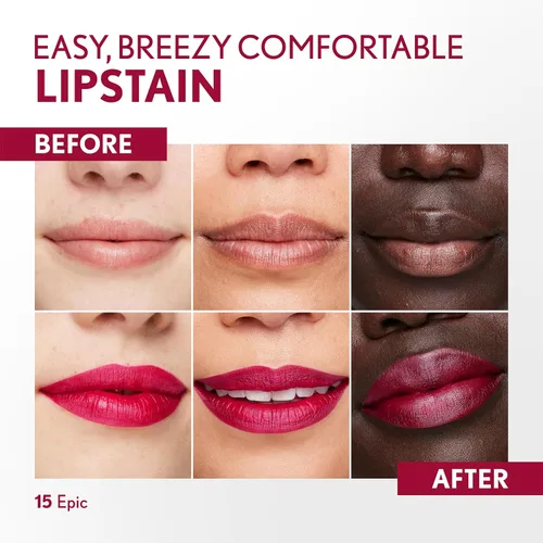Miniatura 3 de Covergirl Outlast, 05 All-Star, Lipstain, aplicación suave, punta precisa similar a un bolígrafo, a prueba de transferencia, acabado teñido
