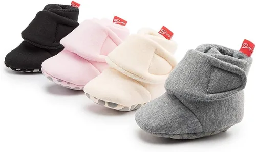 Miniatura 53 de Sawimlgy - Botines de algodón antideslizantes para recién nacido, con agarre, para cuna o para el invierno