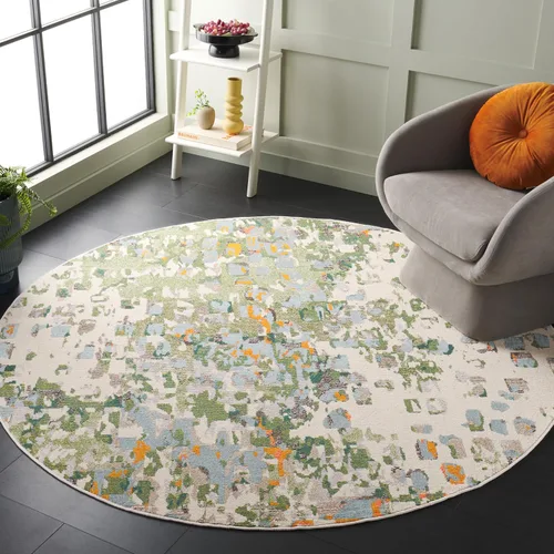 Miniatura 37 de SAFAVIEH colección Monaco MNC225E - Alfombra boho chic con diseño abstracto de acuarela, no suelta pelusa, para sala, habitación, comedor, oficina