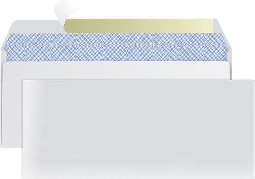 Miniatura 5 de Sobres autoadhesivos #10 de tamaño carta, 50 sobres de seguridad para correo empresarial, 100% tintados, paquete de sobres lisos regulares, sin