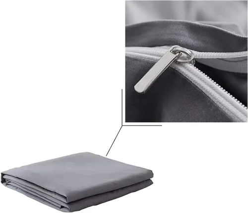 Miniatura 3 de Funda de colchón japonesa para colchón de futón de 39 x 80 x 2.5 pulgadas (gris oscuro, algodón, individual)