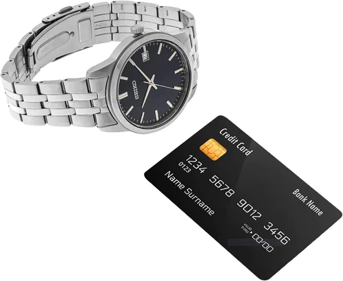 Miniatura 6 de Seiko Reloj esencial de cuarzo azul esfera para hombre SUR399 Movimiento de cuarzo