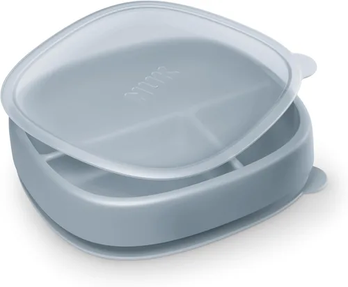 NUK for Nature - Placa de succión y tapa, tapa a prueba de fugas, microondas, congelador y estante superior, apta para lavavajillas, sin BPA y
