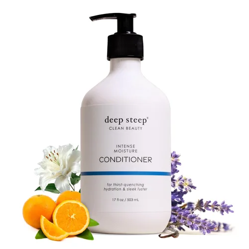 Miniatura 11 de Deep Steep Acondicionador hidratante de volumen de aceite de argán, 17 onzas, acondicionador hidratante con aloe vera, aceite de marula, proteína